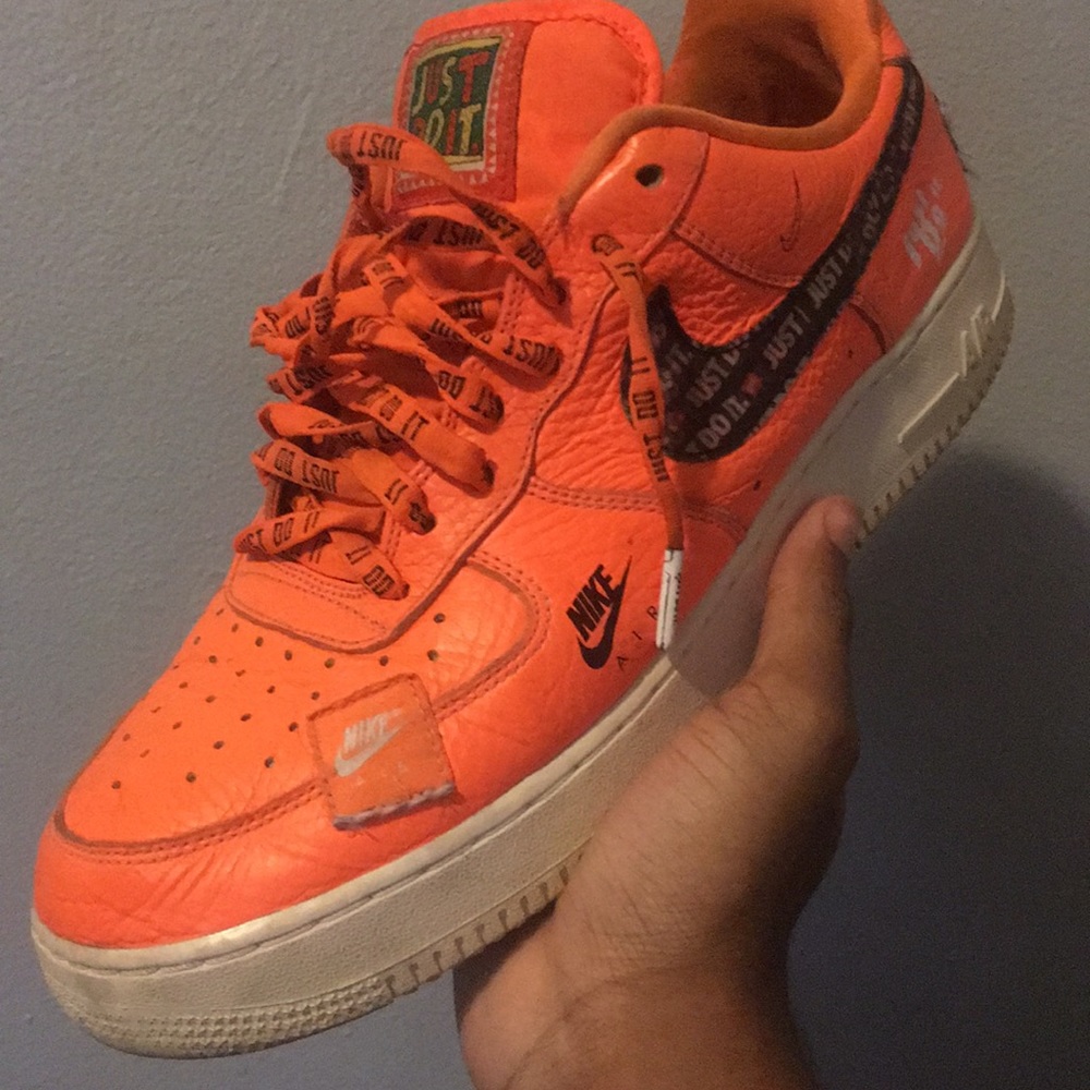 Air Force 1 Orange Just Do It.